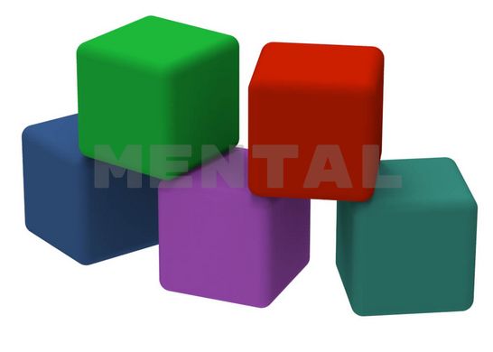 Set of ottomans "MENTAL Cubes"