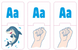 Alphabet for children with hearing impairments MENTAL
