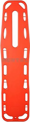 Plastic board for spinal immobilisation (spinal board)