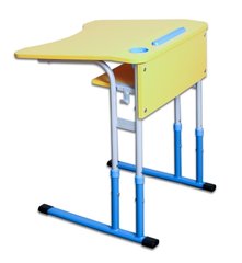 Antiscoliosis single table with variable height, colored