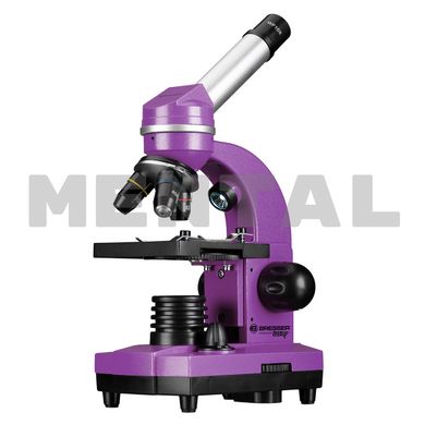 Мікроскоп BRESSER Junior Biolux SEL 40x-1600x Purple зі смартфон-адаптером MENTAL
