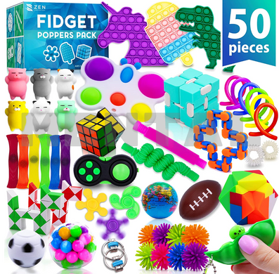 A set of sensory anti-stress toys (50 pcs.)