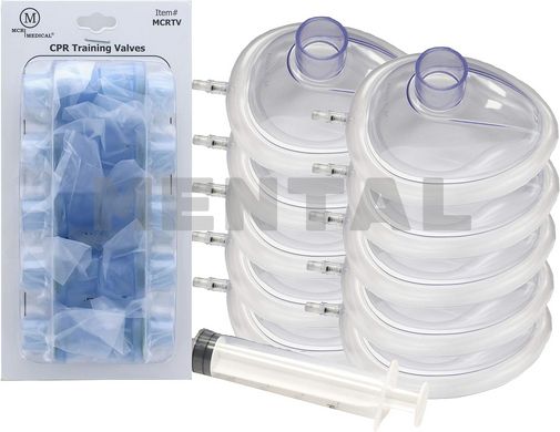 Set "Training mask with a valve for artificial lung ventilation 10 pcs"